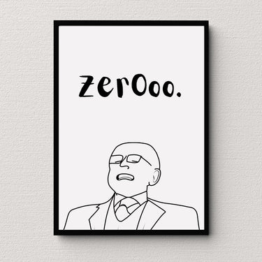 Zero Crypto Print | Wall Art | Home Office Decor